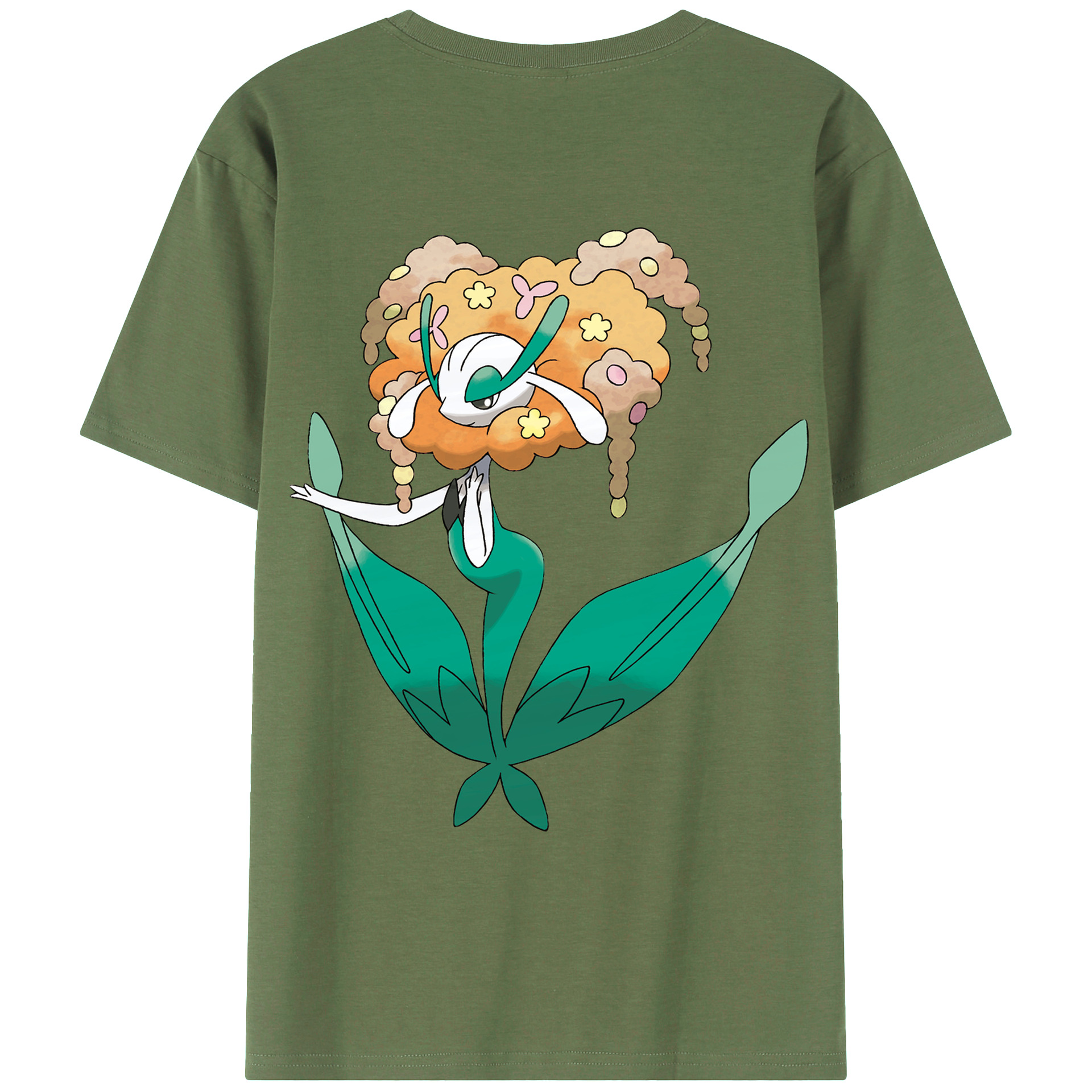 （画像用） ポケットモンスター Pokémon 綿100％ メンズ半袖Tシャツ（バックプリント） 通気性
